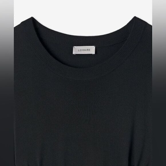 Lemarie NWT Double Layer Skirt Dress in Black Size M - Picture 10 of 15